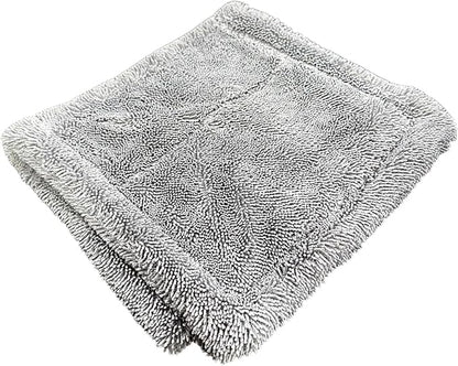 DIY Detail Twist Loop Drying Towel 3-Pack – Ultra-Absorbent 1200 GSM Microfiber Towels for Car Drying, Detailing, and Spot-Free Finishing – Edgeless, Streak-Free, Scratch-Free – 15” x 8”