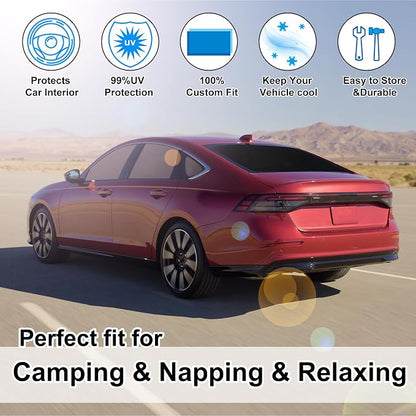 TINGLU Window Shades for Honda Accord 2023-2026 Accessories Car Side Full Windows Windshield Sun Shade Sun UV Rays & Privacy Protection for Camping,Napping,and Relaxing 8PCS