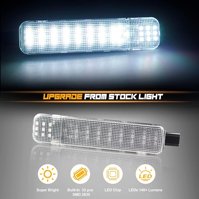 NDRUSH RGB LED Interior Door Panel Courtesy Light Door Light Assembly Compatible with Silverado/Sierra C/K 1500 2500 3500 Pickup Suburban Tahoe Avalanche Yukon Cadillac Escalade
