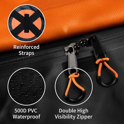 Forluck 64 x 39 x 6 Inch Universal 250 LBS Heavy Duty Roof Rack Cargo Carrier with Waterproof Bag, Net & Ratchet Straps, Extension Rooftop Cargo Carrier, Car Top Luggage Holder for SUV, Truck or RV