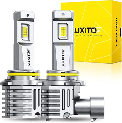 AUXITO 9006/HB4 Bulbs, 30000LM Brightness 6500K White, 1:1 Mini Size, Non-Polarity Plug and Play, HB4 Halogen Fog Lamp Replacement, Canbus Ready, Pack of 2