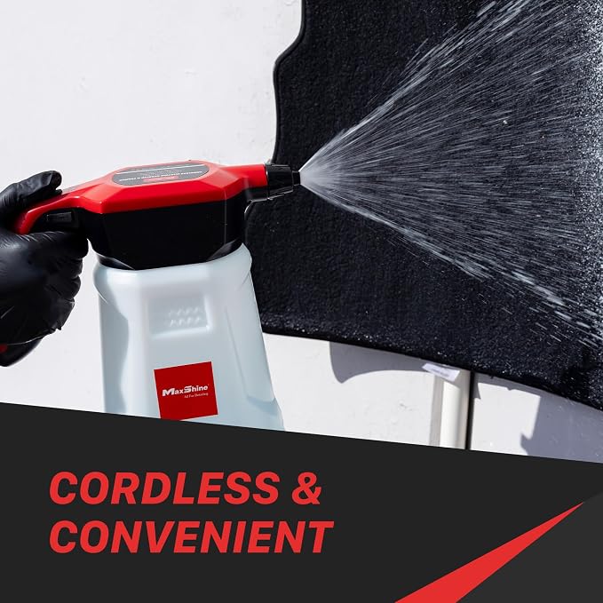 Maxshine Portable Cordless Foam Sprayer | 2L Capacity with 2600mAh Battery | Dual Spray Modes for Thick Foam | Electric Car Wash Foamer & Detailing Tool for Auto, Home & Garage Use