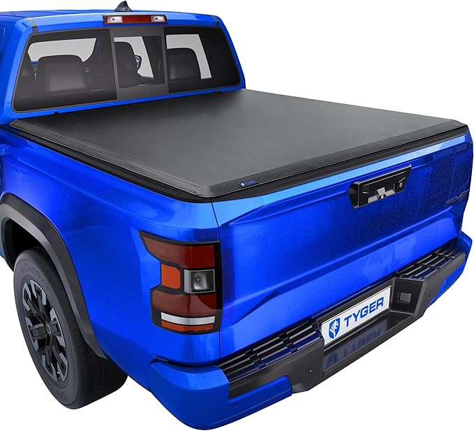 Tyger Auto T1 Soft Roll-up Truck Bed Tonneau Cover Compatible with 2022-2026 Nissan Frontier | 5' (60") Bed | TG-BC1N9057