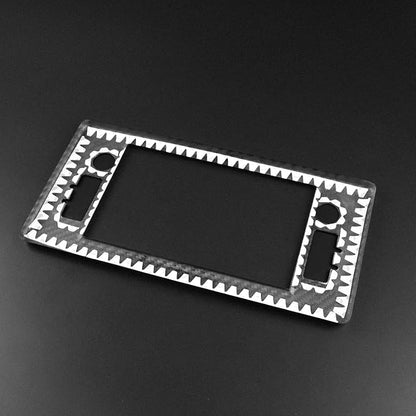 AIRSPEED Hard Carbon Fiber for Toyota GR86 Subaru BRZ 2021 2022 2023 2024 2025 Car Navigation Screen Frame Cover Center Console Interior Trim Accessories, Black