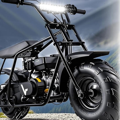 7 Inch Dirtbike Light Bar Kit, 60W 6000lm Motorcycle Pit Bike Off Road Riding LED Headlight with Handlebar Clamps and Rubbers, Fits for 7/8" Handlebars CRF XR TTR KLX MTB