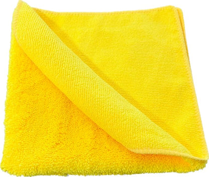 MAX Premium Microfiber Cleaning Cloth Auto Detail Towels, 36 Count, 16"x16" 350GSM (Yellow)