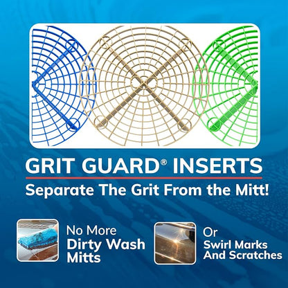 Grit Guard The Original Green Bucket Insert - 10" Diameter Car Wash Bucket for Car Washing, Detailing Compatible with 3.5, 4, 5 and 6 Gallon Buckets - Made in the USA
