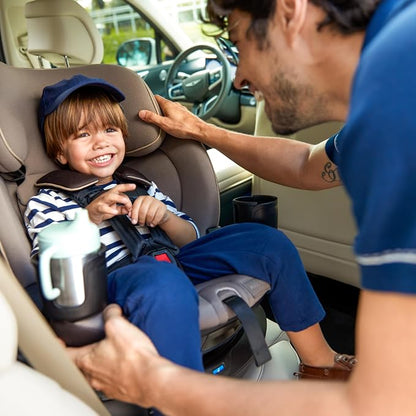 Maxi-Cosi Andi 360 Rotating All-in-One Baby Convertible Car Seat, Rear-Facing, Forward Facing Car Seat, Infant Toddler Booster, Easy Rotation, Tension System, Harness Adjust, Escargot