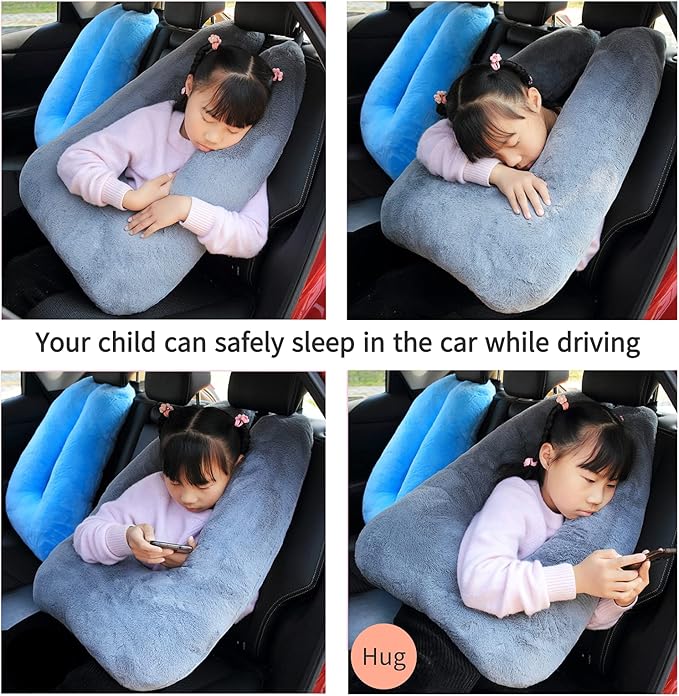 FHSGGP Travel Pillow Car Pillow Kid Car Sleeping The Sleeping Aid for Adults and Kids on Road Trips Kids Travel Pillow Red