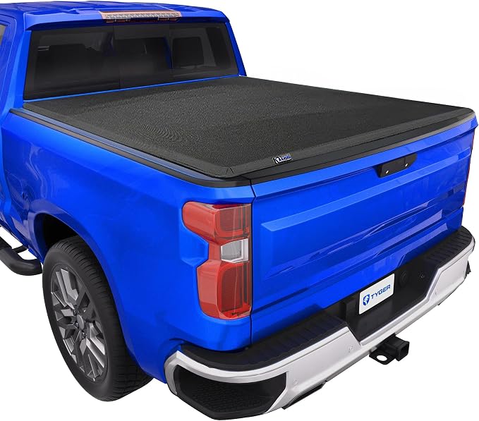 Tyger Auto T3X Soft Tri-Fold in Fabric Truck Bed Tonneau Cover Compatible with 2014-2018 Chevy Silverado GMC Sierra 1500; 2015-2019 2500 3500HD; 2019 LD/Limited | 6'7" (79") Bed | TG-BC3C1007X