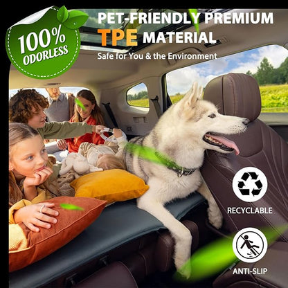 Floor Mats & Cargo Liner for 2021 2022 2023 Hyundai Santa Fe (Not for Hybrid), All Weather TPE Floor Liners Custom Fit Santa Fe Heavy Duty Car Mats 1st & 2nd Row & Trunk Mat Accessories Black