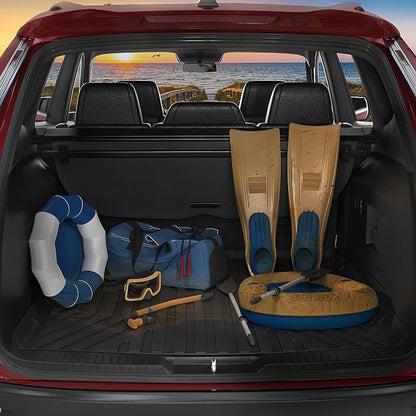 OEDRO Cargo Liner Fit for 2010-2024 Toyota 4Runner Cargo Mats 5 Seats (No 3rd Seat or No Sliding Cargo Deck), All Weather Protection Custom Fit 4Runner Cargo Trunk Liners