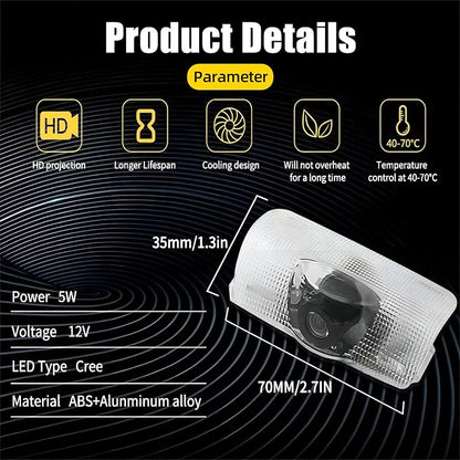 2pcs Car Door Lights Logo Projector, F-Sport Logo Compatible with LS/ES/is/LX/RX/GS/GX/RC/UX, No Fade HD LED Car Welcome Projector Lights, 3D Ghost Shadow Puddle Light(for F-Sport)
