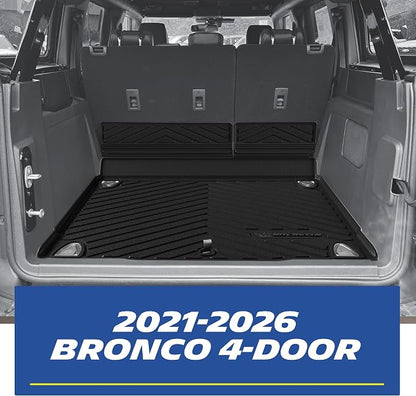 Michelin Vehicle Mats, All-Weather TPE Custom Fit Liner for 2021-2026 Ford Bronco 4-Door (4 Piece), Premier