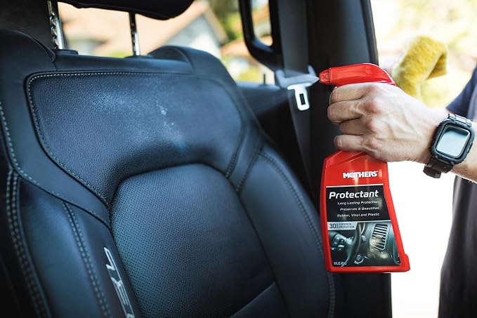 Mothers Protectant, 16 oz. – Long-Lasting UV Protection for Rubber, Vinyl & Plastic, Shields Dash, Trim, Bumpers & Tires from Fading, Cracking & Drying, Restores a Clean OEM Finish (05316)
