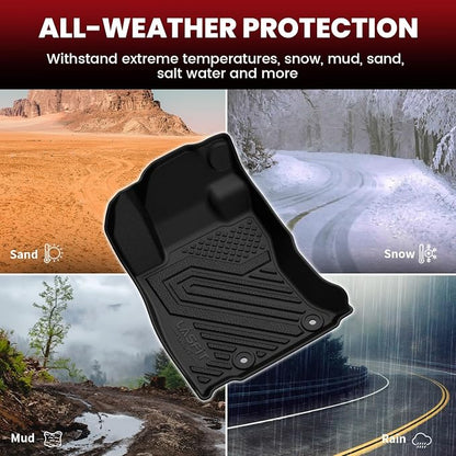 LASFIT Floor Mats & Cargo Mats Fits for Subaru Forester 2019-2024, All Weather TPE Custom Fit Easy Clean Durable Floor Liners for Forester 2019 2020 2021 2022 2023 2024 Car Mats & Trunk Liner, Black