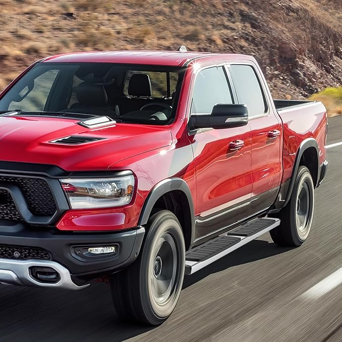 Nilight Running Boards for 2019-2026 Dodge Ram 1500 Quad Extended Cab New Body Style (Exclude 2019-2026 Classic) 6 Inch Slip-Proof Stainless Steel Bolt-on Side Step Nerf Bars,