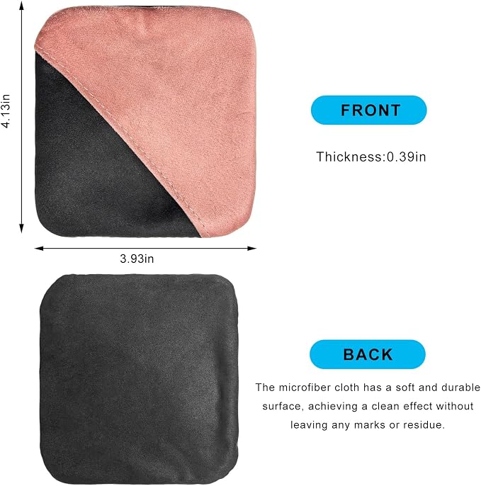 Ohleats Car Screen Cleaner, Microfiber Auto Screen Cleaning Pad, Foldable Touch Screen Cleaner Cloth for Vehicle Dashboard LCD Display, Car Cleaning Kits