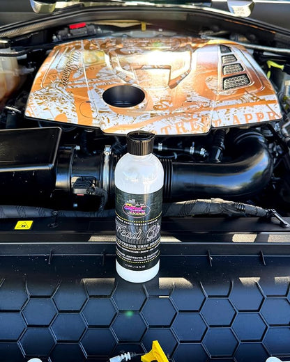 Tread Glo TG-1 Tire and Exterior Trim Dressing Long Lasting Super Shine Dressing for Tires, Rubber, Plastic, Trim and More Safe for Cars, Trucks, SUVs, RVs & More 1 Gallon