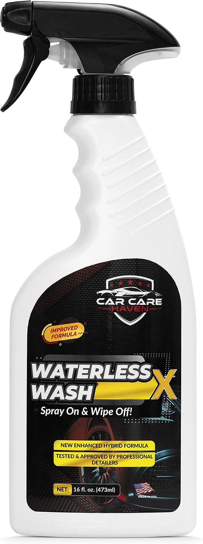 Waterless Wash X-Car Detailing, 16oz Spray | Quick Detailer, For Any Vehicle, Wash Without Water, Spray On & Wipe Off, Use Anywhere