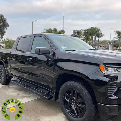 AUTOSAVER88 Running Boards Side Steps Compatible with 2019-2026 Chevy Silverado/GMC Sierra 1500, 2020-2026 Silverado/Sierra 2500HD 3500HD Crew Cab Aluminum Nerf Bars (Excl. 2019 1500 LD)