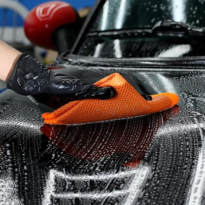 12"x12" Professional Clay Towel – Fine Grade Mesh Polymer | Requires Lubrication | Fast Decontamination for Auto Detailing, Removes Overspray, Water Spots & Iron Fallout | Scratch-Free