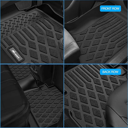 Nilight TPE Floor Mats for Ford F250 F350 F450 F550 Super Duty Crew Cab Bucket Seat 2017 2018 2019 2020 2021 2022 2023 2024 2025 2026 All Weather Custom Fit Heavy Duty Floor Liners