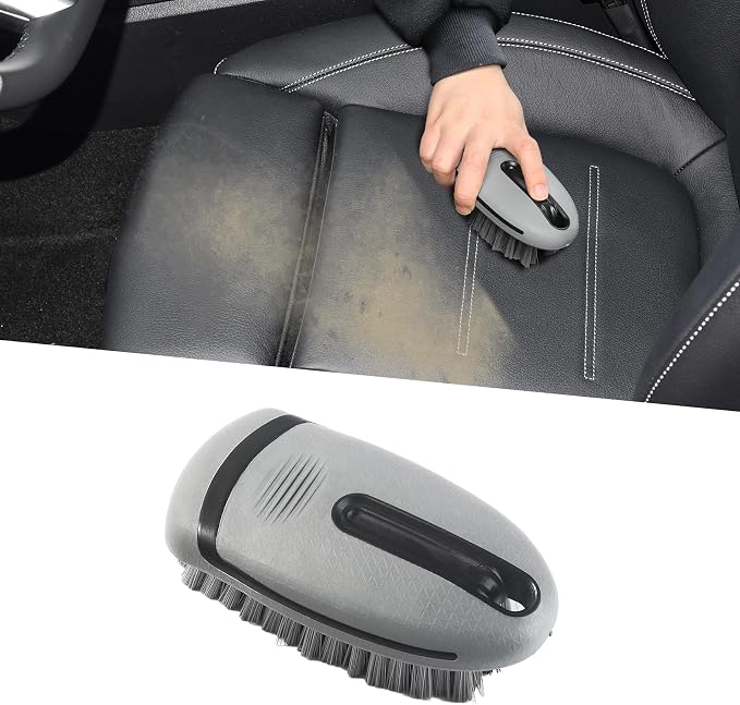 Carpet and Upholstery Cleaning Brush, Detailing Supplies, Carpet Scrubber Stiff Bristle Detailing Scrub Brushes, Universal Car Accessories Interior Leather Brush for Car and Home