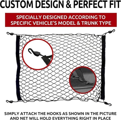 Floor Style Trunk Cargo Net for Jeep Wrangler JK Rubicon Sahara Unlimited 4 - Door 2007 - 2018 New