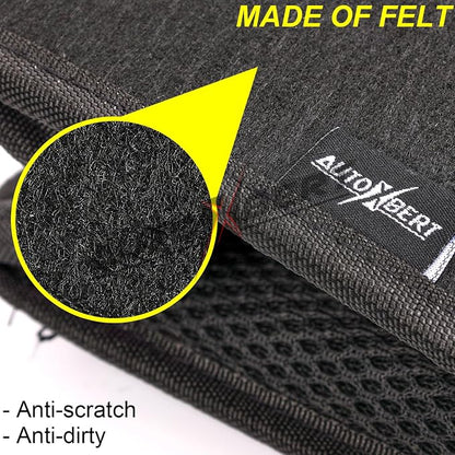 Car Trunk Organizer,Soft Felt Car Bag Organizer 12x7x12 inch Folding,for Honda CRV Civic Accord Ford Focus Fusion Toyota RAV4 Jeep SUV/Truck/Sedan/Van