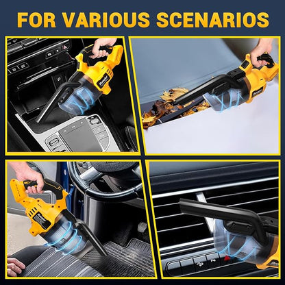 Cordless Vacuum Compatible with DeWalt 20V Battery, 5 in 1 Brushless Vacuum Cleaner with 50KPA 500W Powerful Motor, 50 CFM Portable Hand Vacuum for Home Wood Floor, Car (Battery Not Included)