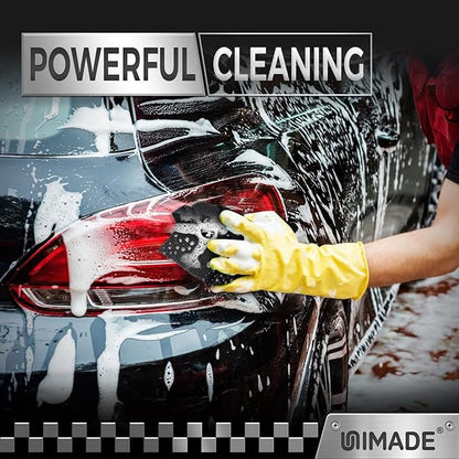 UNIMADE Microfiber Cleaning Cloth, 200 Pack Microfiber Towels for Cars Reusable Shop Rags Bulk Lint Free Cleaning Towels for Car Kitchen Automotive Bar Mechanic Restaurant Garage, 11.5"x 11.5", Grey