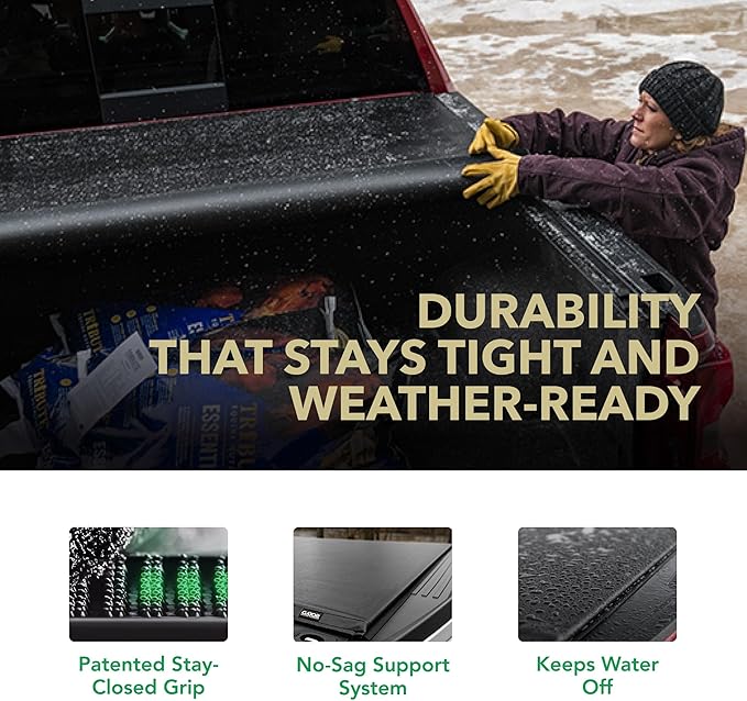 Gator ETX Soft Roll Up Truck Bed Tonneau Cover | 53108 | Fits 2007 - 2013 Chevy/GMC Silverado/Sierra 8' 2" Bed (97.6")