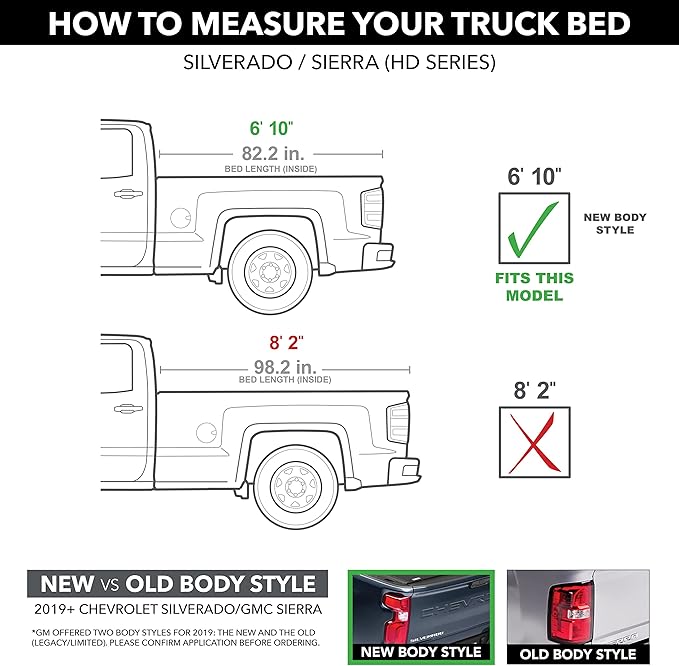 RealTruck TruXedo TruXport Soft Roll Up Truck Bed Tonneau Cover | 273301 | Fits 2020-2025 Chevy/GMC Silverado/Sierra 2500/3500HD 6' 10" Bed (82.2")