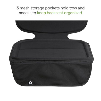 Munchkin Car Seat Cover with Tablet Holder for Under Baby Car Seats and Toddler Booster Seats, Elite Seat Guardian Protector, Rear and Forward Facing, Dark Grey