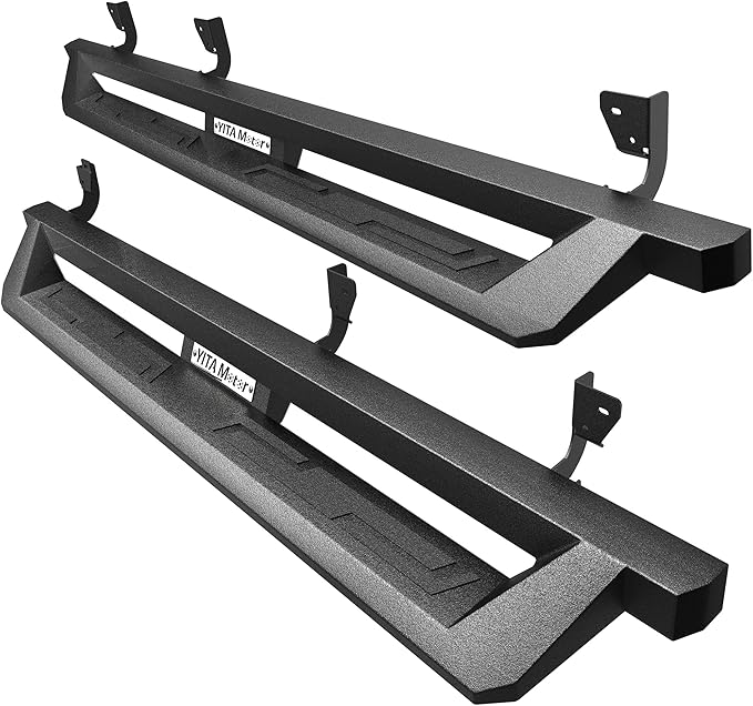 Running Boards Compatible with 2009-2018 Dodge Ram 1500 Crew Cab, 2019-2024 1500 Classic, 2010-2026 2500/3500, Drop Side Steps Carbon Steel Nerf Bars (Excl. New Body Style)