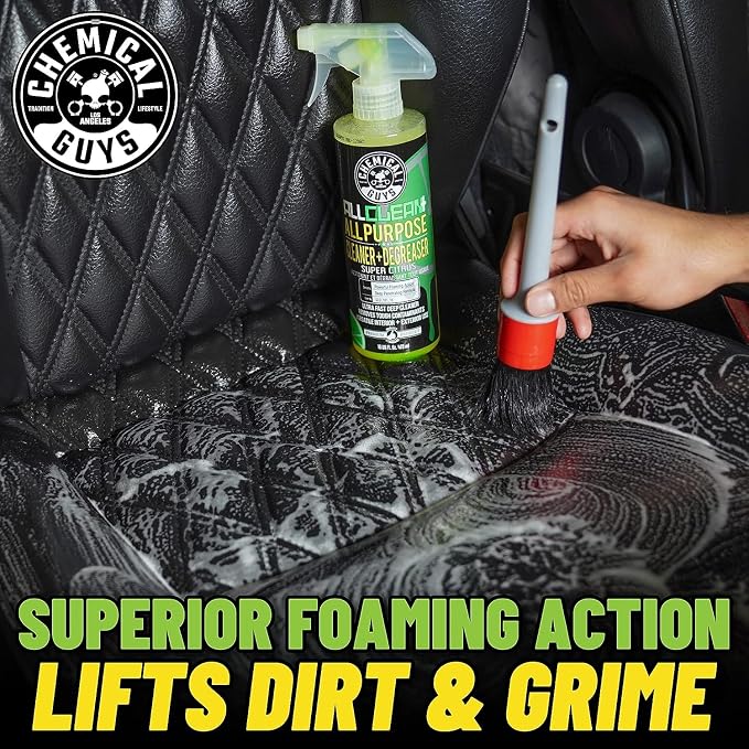 Chemical Guys All Clean+ Citrus All Purpose Cleaner (2 x 16 Fl Oz) – Interior & Exterior Multi-Surface Degreaser & Stain Remover