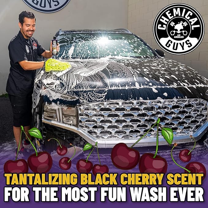 Chemical Guys Black Light Hybrid Radiant Finish Car Wash Soap and Superior Surface Cleanser 2 Pack (2 X 16 Fl. Oz.) - Gloss Enhancing pH Balanced Formula for Maximum Shine