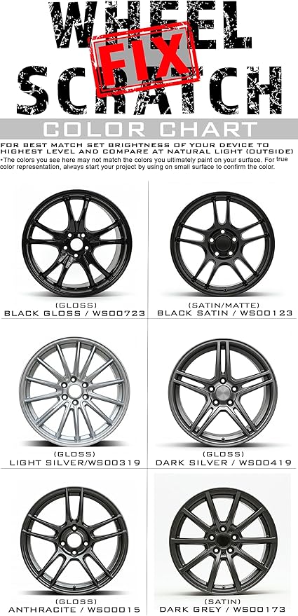 Wheel Scratch Fix® Dark Grey Magic Car Scratch Remover Pen - Alloy Wheel Touch Up Paint Pen for Cars, Curb Rash Removal with Fast-Drying & Long-Lasting OEM Finish, Vehicles Rim Repair Paint for Chip (Satin Dark Gray (Pen Only))