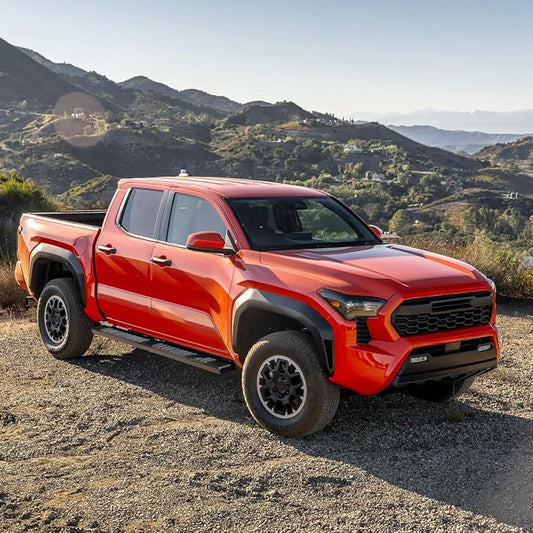 COMNOVA 6 Inches Running Boards for 2024-2026 Toyota Tacoma Double Cab with 4 Full-Size Doors. Side Steps Running Boards for Toyota Tacoma Made with Carbon Steel.