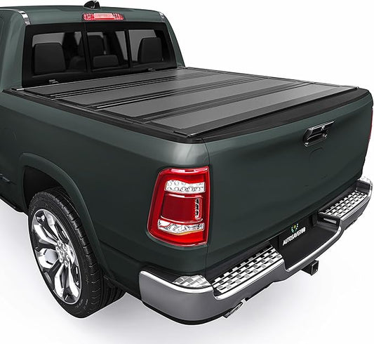 AUTOSAVER88 Low-Profile Hard Quad Fold Truck Bed Tonneau Cover Fit for Dodge Ram 1500 2009-2024 (19-24 Classic), Fit for Dodge Ram 2500 3500 2010-2026 with 6.4ft Bed Without Rambox