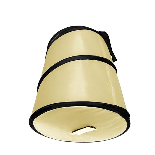 FH Group FH1121 Collapsible Trash Can (Beige) Large with Gift - Universal Fit for Cars Trucks and SUVs
