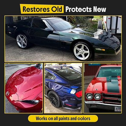 Carfidant Scratch and Swirl Remover - Car Scratch Remover for Vehicles Paint - Polishing Compound for Cars with Pad and Towel - Cutting and Buffing Compound for Paint Restorer