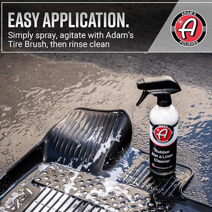 Adam's Polishes Rubber Mat & Liner Cleaner (Gallon) Protectant & Rubber Floor Mat Cleaning Solution for Car Detailing, Deep Cleans & Restores Mats, Truck Bed Cargo Liners
