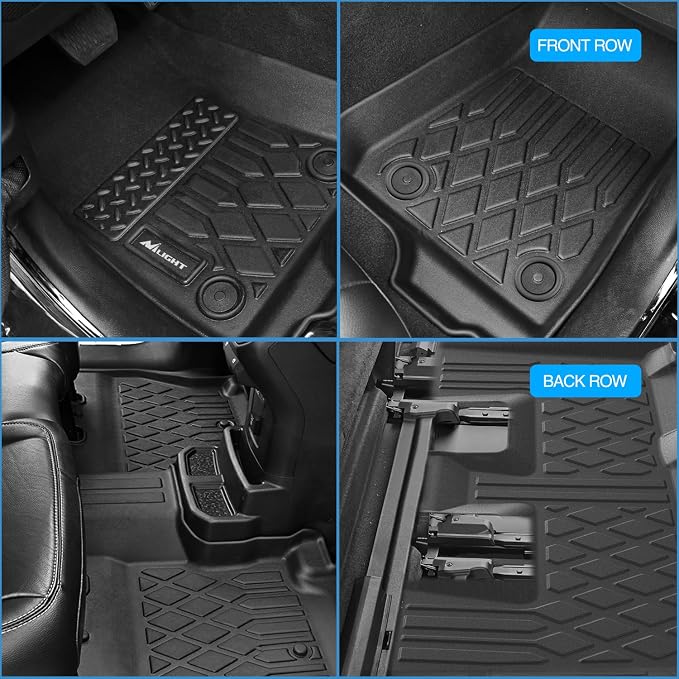 Nilight Floor Mats for Ford Flex 2009 2010 2011 2012 2013 2014 2015 2016 2017 2018 2019 All Weather Custom Fit Heavy Duty Floor Liners