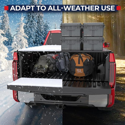 MOSTPLUS Tri-Fold Hard Truck Bed Tonneau Cover On Top Compatible for 2005-2015 Toyota Tacoma Bed 3 Fold Aluminum 5FT Bed Cover