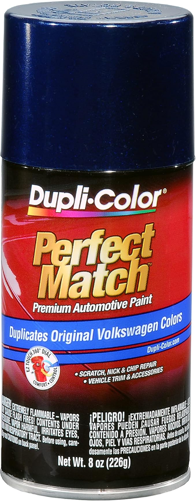 Dupli-Color Perfect Match Premium Automotive Paint, Indigo Blue Pearl, 8 oz