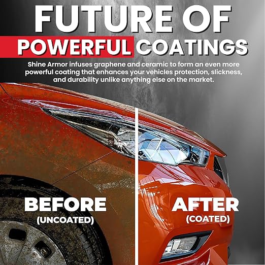 Graphene Ceramic Coating for Cars | Next Gen Car Wax Spray | Protect Paint Work with Highly Concentrated Hydrophobic Ceramic Detail Top Coat for Motorbikes, Trucks and Boats