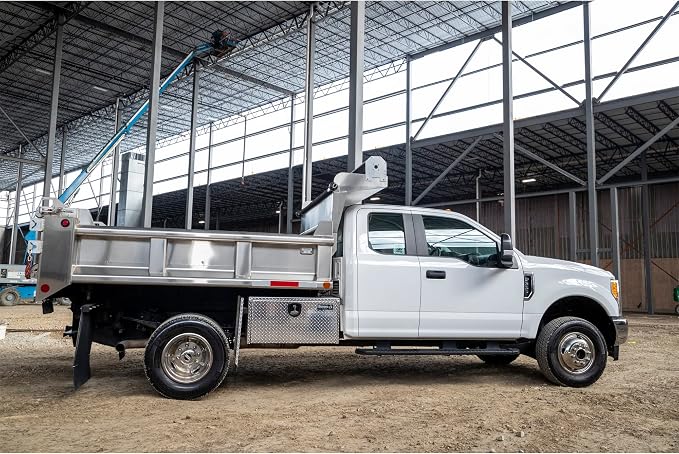 Buyers Products 1705105 Silver Diamond Tread Aluminum Underbody Truck Box with T-Handle Latch, 18 x 18 x 36 Inch, Durable Contractor Toolbox For Organization And Storage, Job Tool Chest
