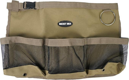 MELOTOUGH Car Wash Bucket Tool Organizer for Garden Tools Fit 3.5 to 5 Gallon Bucket (Khaki)